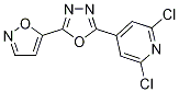 5-[5-(2,6-Dichloropyridin-4-yl)-1,3,4-oxadiazol-2-yl]isoxazole, 2-(2,6-Dichloropyridin-4-yl)-5-(isoxazol-5-yl)-1,3,4-oxadiazole CAS#: 680214-03-3