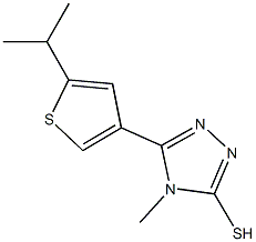5-(5-ISOPROPYLTHIEN-3-YL)-4-METHYL-4H-1,2,4-TRIAZOLE-3-THIOL CAS#: 588687-48-3