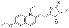 5-[(6-ethoxy-1-ethyl-(1H)-quinolin-2-ylidene)ethylidene]-3-ethyl-2-thioxothiazolidin-4-one CAS#: 68516-67-6