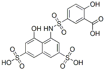 5-[[(8-hydroxy-3,6-disulpho-1-naphthyl)amino]sulphonyl]salicylic acid CAS#: 68003-34-9