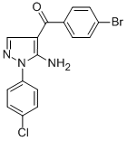 (5-AMINO-1-(4-CHLOROPHENYL)-1H-PYRAZOL-4-YL)(4-BROMOPHENYL)METHANONE CAS#: 618091-29-5