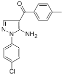 (5-AMINO-1-(4-CHLOROPHENYL)-1H-PYRAZOL-4-YL)(P-TOLYL)METHANONE CAS#: 618091-23-9