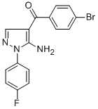 (5-AMINO-1-(4-FLUOROPHENYL)-1H-PYRAZOL-4-YL)(4-BROMOPHENYL)METHANONE CAS#: 618091-40-0