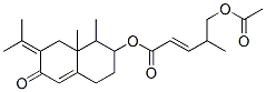 5-Acetoxy-4-methyl-2-pentenoic acid 1,2,3,4,6,7,8,8a-octahydro-1,8a-dimethyl-7-(1-methylethylidene)-6-oxonaphthalen-2-yl ester CAS#: 69734-55-0