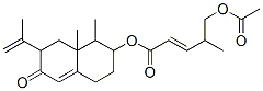 5-Acetoxy-4-methyl-2-pentenoic acid 1,2,3,4,6,7,8,8a-octahydro-1,8a-dimethyl-7-(1-methylvinyl)-6-oxonaphthalen-2-yl ester CAS#: 69734-54-9