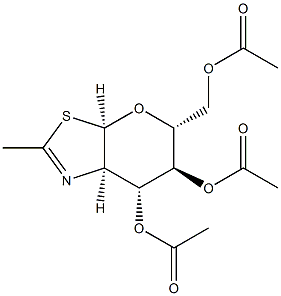 5-[(Acetyloxy)Methyl]-3a,6,7,7a-tetrahydro-2-Methyl-(3aR,5R,6S,7R,7aR)-5H-Pyrano[3,2-d]thiazole-6,7-diol Diacetate (Ester) CAS#: 67109-74-4