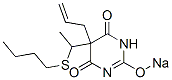 5-Allyl-5-[1-(butylthio)ethyl]-2-sodiooxy-4,6(1H,5H)-pyrimidinedione CAS#: 66941-53-5