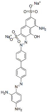 5-Amino-3-[[4'-[(2,4-diaminophenyl)azo]-1,1'-biphenyl-4-yl]azo]-4-hydroxy-2,7-naphthalenedisulfonic acid disodium salt CAS#: 6358-33-4