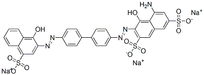 5-Amino-4-hydroxy-3-[[4'-[(1-hydroxy-4-sulfo-2-naphtyl)azo]-1,1'-biphenyl-4-yl]azo]-2,7-naphthalenedisulfonic acid trisodium salt CAS#: 6527-65-7