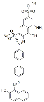 5-Amino-4-hydroxy-3-[[4'-[(2-hydroxy-1-naphthalenyl)azo]-1,1'-biphenyl-4-yl]azo]naphthalene-2,7-disulfonic acid disodium salt CAS#: 6426-68-2