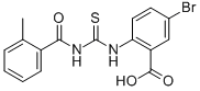 5-BROMO-2-[[[(2-METHYLBENZOYL)AMINO]THIOXOMETHYL]AMINO]-BENZOIC ACID CAS#: 531540-43-9