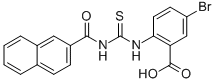 5-BROMO-2-[[[(2-NAPHTHALENYLCARBONYL)AMINO]THIOXOMETHYL]AMINO]-BENZOIC ACID CAS#: 530131-95-4