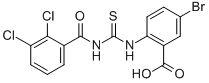 5-BROMO-2-[[[(2,3-DICHLOROBENZOYL)AMINO]THIOXOMETHYL]AMINO]-BENZOIC ACID CAS#: 530150-01-7