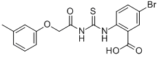 5-BROMO-2-[[[[(3-METHYLPHENOXY)ACETYL]AMINO]THIOXOMETHYL]AMINO]-BENZOIC ACID CAS#: 530127-80-1