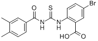 5-BROMO-2-[[[(3,4-DIMETHYLBENZOYL)AMINO]THIOXOMETHYL]AMINO]-BENZOIC ACID CAS#: 530133-68-7