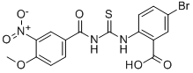 5-BROMO-2-[[[(4-METHOXY-3-NITROBENZOYL)AMINO]THIOXOMETHYL]AMINO]-BENZOIC ACID CAS#: 531540-46-2