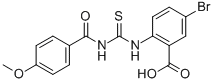 5-BROMO-2-[[[(4-METHOXYBENZOYL)AMINO]THIOXOMETHYL]AMINO]-BENZOIC ACID CAS#: 531527-09-0