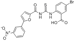 5-BROMO-2-[[[[[5-(3-NITROPHENYL)-2-FURANYL]CARBONYL]AMINO]THIOXOMETHYL]AMINO]-BENZOIC ACID CAS#: 530147-00-3