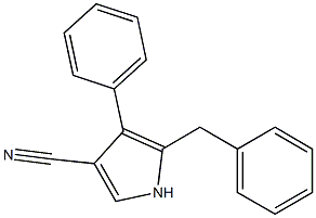 5-Benzyl-4-phenyl-pyrrole-3-carbonitrile CAS#: 65185-10-6