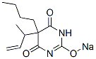 5-Butyl-5-(1-methyl-2-propenyl)-2-sodiooxy-4,6(1H,5H)-pyrimidinedione CAS#: 67050-41-3