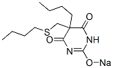 5-Butyl-5-(butylthiomethyl)-2-sodiooxy-4,6(1H,5H)-pyrimidinedione CAS#: 67050-24-2