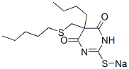 5-Butyl-5-(pentylthiomethyl)-2-sodiothio-4,6(1H,5H)-pyrimidinedione CAS#: 67050-54-8