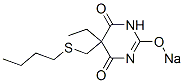 5-(Butylthiomethyl)-5-ethyl-2-sodiooxy-4,6(1H,5H)-pyrimidinedione CAS#: 67050-71-9