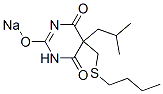 5-(Butylthiomethyl)-5-isobutyl-2-sodiooxy-4,6(1H,5H)-pyrimidinedione CAS#: 67050-74-2