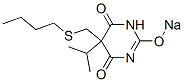 5-(Butylthiomethyl)-5-isopropyl-2-sodiooxy-4,6(1H,5H)-pyrimidinedione CAS#: 67050-75-3