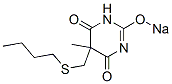 5-(Butylthiomethyl)-5-methyl-2-sodiooxy-4,6(1H,5H)-pyrimidinedione CAS#: 67050-76-4