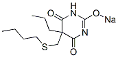 5-(Butylthiomethyl)-5-propyl-2-sodiooxy-4,6(1H,5H)-pyrimidinedione CAS#: 67050-77-5