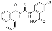 5-CHLORO-2-[[[(1-NAPHTHALENYLCARBONYL)AMINO]THIOXOMETHYL]AMINO]-BENZOIC ACID CAS#: 530155-65-8
