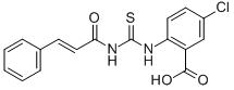 5-CHLORO-2-[[[(1-OXO-3-PHENYL-2-PROPENYL)AMINO]THIOXOMETHYL]AMINO]-BENZOIC ACID CAS#: 530127-34-5