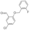 5-CHLORO-2-[(2-FLUOROBENZYL)OXY]BENZALDEHYDE CAS#: 590360-21-7