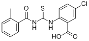 5-CHLORO-2-[[[(2-METHYLBENZOYL)AMINO]THIOXOMETHYL]AMINO]-BENZOIC ACID CAS#: 638155-52-9