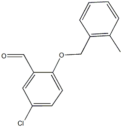 5-CHLORO-2-[(2-METHYLBENZYL)OXY]BENZALDEHYDE CAS#: 590360-24-0