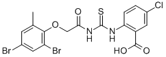5-CHLORO-2-[[[[(2,4-DIBROMO-6-METHYLPHENOXY)ACETYL]AMINO]THIOXOMETHYL]AMINO]-BENZOIC ACID CAS#: 530128-21-3