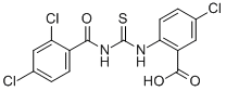 5-CHLORO-2-[[[(2,4-DICHLOROBENZOYL)AMINO]THIOXOMETHYL]AMINO]-BENZOIC ACID CAS#: 531519-60-5