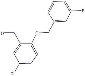 5-CHLORO-2-[(3-FLUOROBENZYL)OXY]BENZALDEHYDE CAS#: 667437-25-4