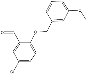 5-CHLORO-2-[(3-METHOXYBENZYL)OXY]BENZALDEHYDE CAS#: 667412-71-7