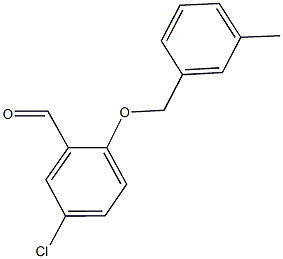 5-CHLORO-2-[(3-METHYLBENZYL)OXY]BENZALDEHYDE CAS#: 590376-26-4