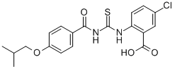 5-CHLORO-2-[[[[4-(2-METHYLPROPOXY)BENZOYL]AMINO]THIOXOMETHYL]AMINO]-BENZOIC ACID CAS#: 531530-76-4