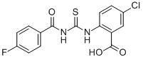 5-CHLORO-2-[[[(4-FLUOROBENZOYL)AMINO]THIOXOMETHYL]AMINO]-BENZOIC ACID CAS#: 530145-90-5