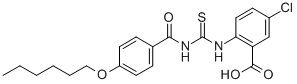 5-CHLORO-2-[[[[4-(HEXYLOXY)BENZOYL]AMINO]THIOXOMETHYL]AMINO]-BENZOIC ACID CAS#: 530155-37-4