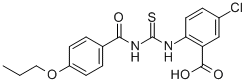 5-CHLORO-2-[[[(4-PROPOXYBENZOYL)AMINO]THIOXOMETHYL]AMINO]-BENZOIC ACID CAS#: 531535-11-2
