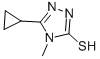 5-CYCLOPROPYL-4-METHYL-4H-1,2,4-TRIAZOLE-3-THIOL CAS#: 588687-37-0