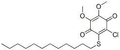 5-Chloro-2,3-dimethoxy-6-(dodecylthio)-1,4-benzoquinone CAS#: 64102-02-9