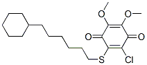 5-Chloro-6-[(6-cyclohexylhexyl)thio]-2,3-dimethoxy-1,4-benzoquinone CAS#: 64102-03-0