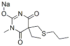 5-Ethyl-1-methyl-5-(propylthiomethyl)-2-sodiooxy-4,6(1H,5H)-pyrimidinedione CAS#: 66968-98-7