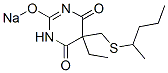 5-Ethyl-5-[(1-methylbutyl)thiomethyl]-2-sodiooxy-4,6(1H,5H)-pyrimidinedione CAS#: 66968-77-2